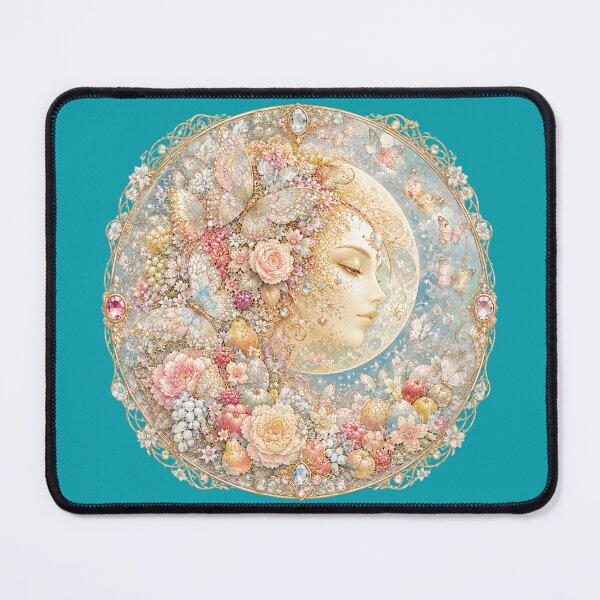 Item preview, Moon Butterfly Orchard – Art Nouveau Celestial Fruit Goddess designed and sold by sunbowjp stadio.