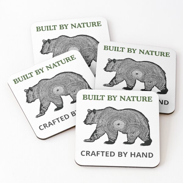 Item preview, Build by Nature. Crafted by hand.The Wild Artisan Bear Woodcut T- shirts designed and sold by LeSoniPapaPrint.