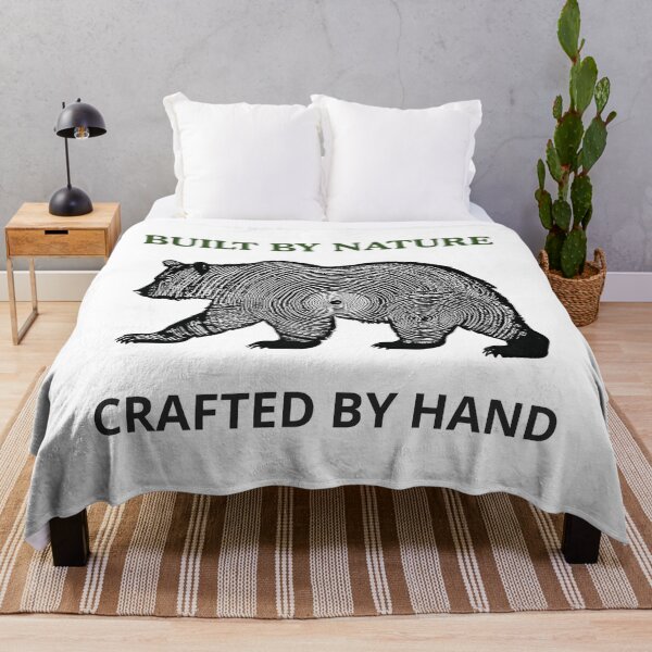 Item preview, Build by Nature. Crafted by hand.The Wild Artisan Bear Woodcut T- shirts designed and sold by LeSoniPapaPrint.