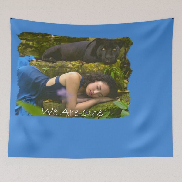 Item preview, WE ARE ONE (Sleeping Lady and Black Leopard - by ACCI) designed and sold by VanyssaGraphics.