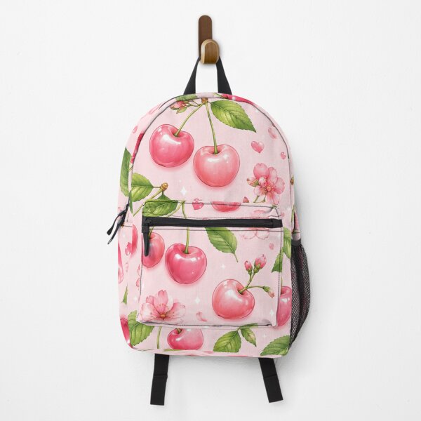Item preview, Pink Cherry Seamless Pattern Fruit Print designed and sold by Aramdesing.