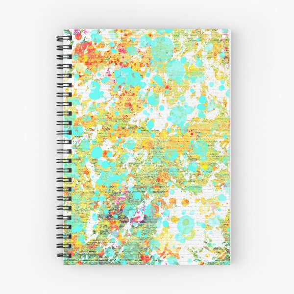 Item preview, Abstract paint splatter background with bright turquoise dots designed and sold by Rue Market.