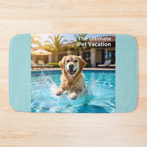 Item preview, Dog Water Agility Pool Ad: Luxury Pet Resort Vacation Banner designed and sold by Creative-RE.