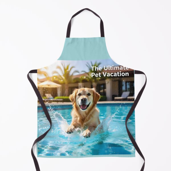 Item preview, Dog Water Agility Pool Ad: Luxury Pet Resort Vacation Banner designed and sold by Creative-RE.