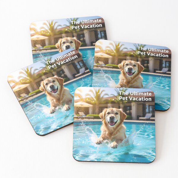 Item preview, Dog Water Agility Pool Ad: Luxury Pet Resort Vacation Banner designed and sold by Creative-RE.