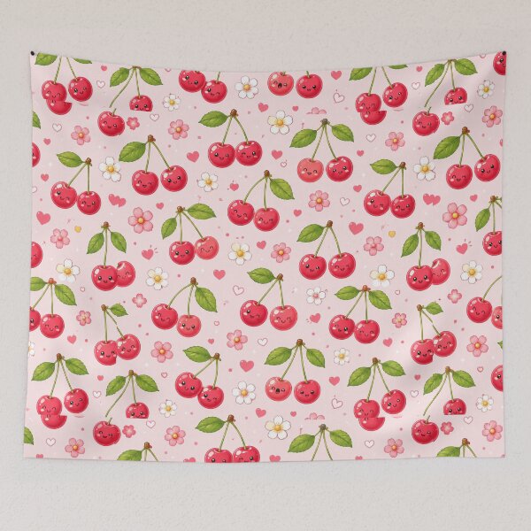 Item preview, Cute Cherry Pattern  Seamless Pattern Fruit Print designed and sold by Aramdesing.