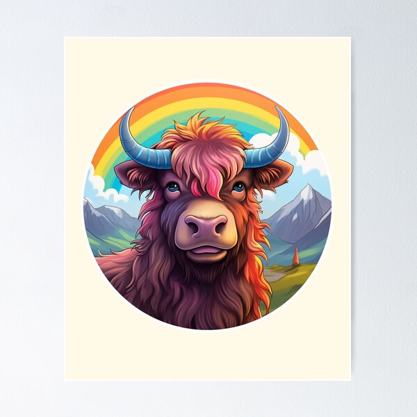 Item preview, Funny Yak Colorful Rainbow Cute Boys Girls Kids designed and sold by rafaeltto.