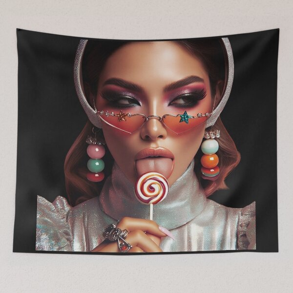 Item preview, Futuristic Glam Licking Swirl Lollipop designed and sold by Voodoo Store Paranormal Collections.