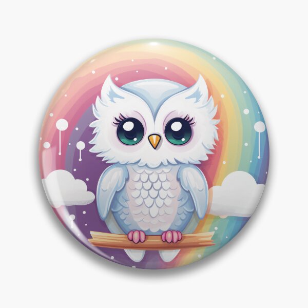 Item preview, Funny White Owl Colorful Rainbow Cute Boys Girls Kids designed and sold by rafaeltto.