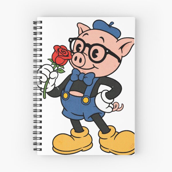 Item preview, Sticker - Decal - Charming Pig in Blue Beret designed and sold by ForeverPrintsOK.
