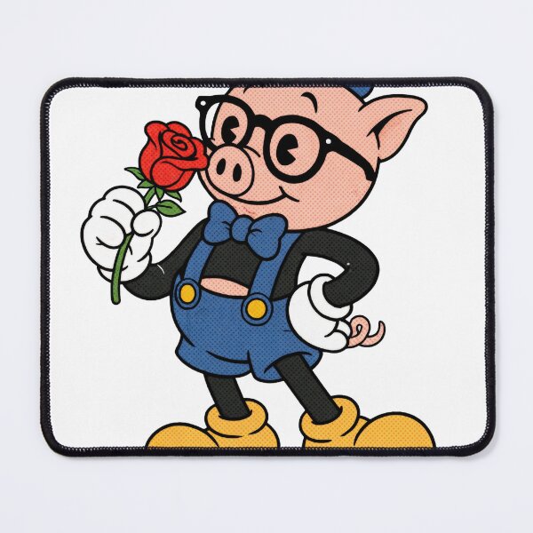 Item preview, Sticker - Decal - Charming Pig in Blue Beret designed and sold by ForeverPrintsOK.