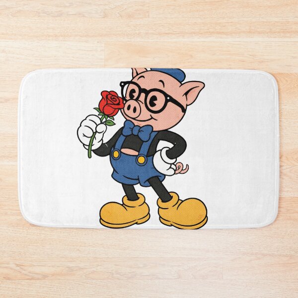 Item preview, Sticker - Decal - Charming Pig in Blue Beret designed and sold by ForeverPrintsOK.