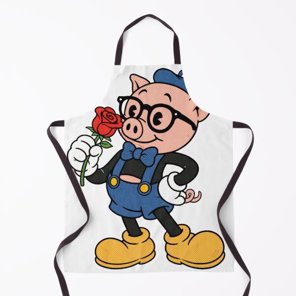 Item preview, Sticker - Decal - Charming Pig in Blue Beret designed and sold by ForeverPrintsOK.