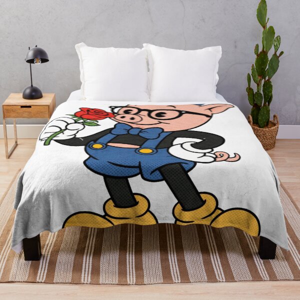 Item preview, Sticker - Decal - Charming Pig in Blue Beret designed and sold by ForeverPrintsOK.
