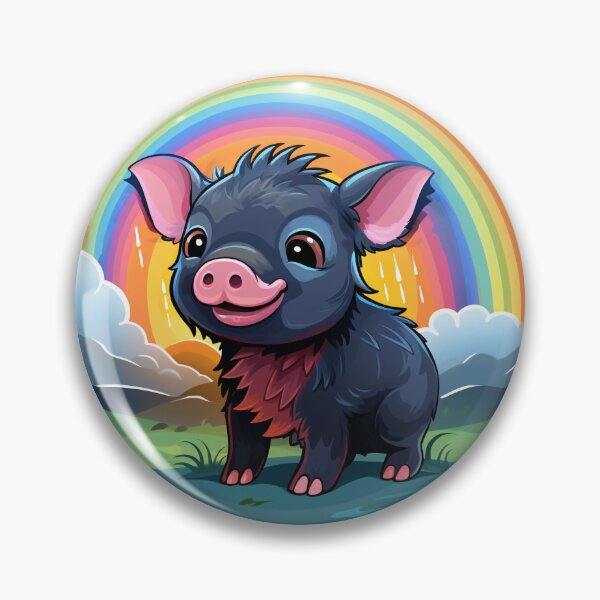Item preview, Funny Warty Pig Colorful Rainbow Cute Boys Girls Kids designed and sold by rafaeltto.