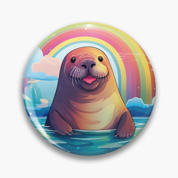 Item preview, Funny Walrus Colorful Rainbow Cute Boys Girls Kids designed and sold by rafaeltto.