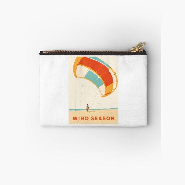 Item preview, Wind Season Vintage Kitesurf Travel Poster designed and sold by Islabonita..