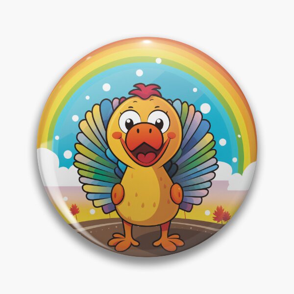 Item preview, Funny Turkey Colorful Rainbow Cute Boys Girls Kids designed and sold by rafaeltto.