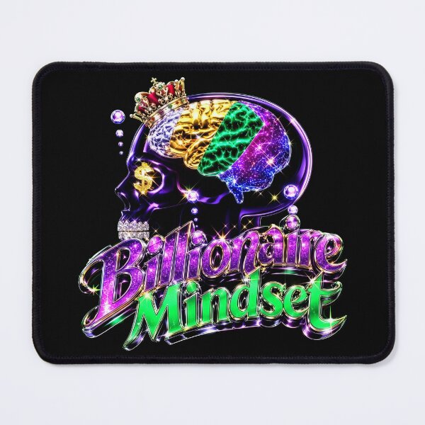 Item preview, Billionaire Mindset Y2K Bling Crowned Skull Hustle Motivation designed and sold by Vermanartist.