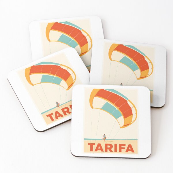 Item preview, Tarifa Kitesurf Vintage Travel Poster designed and sold by Islabonita..