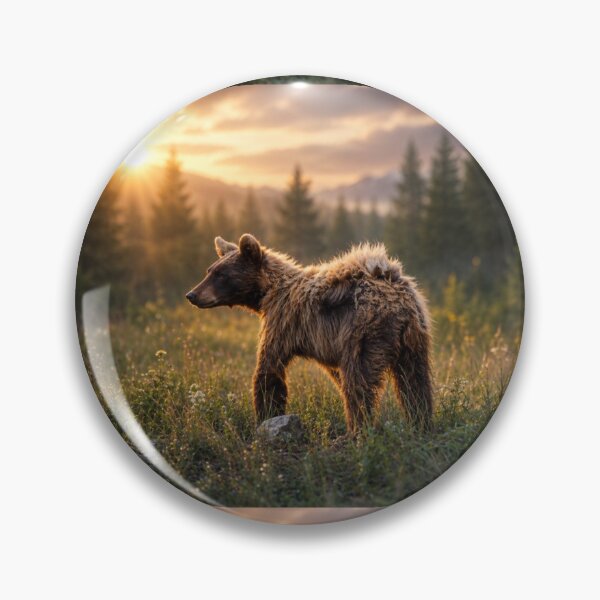 Item preview, Golden Hour Young Black Bear | Cinematic Wildlife Photography designed and sold by Kimberly Palmer.