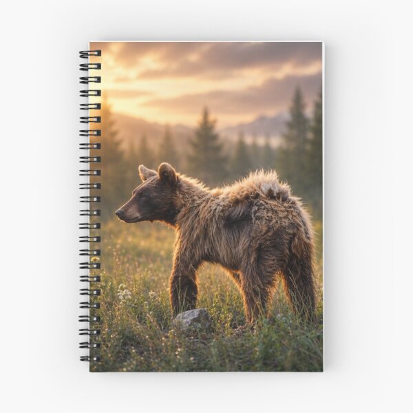 Item preview, Golden Hour Young Black Bear | Cinematic Wildlife Photography designed and sold by Kimberly Palmer.
