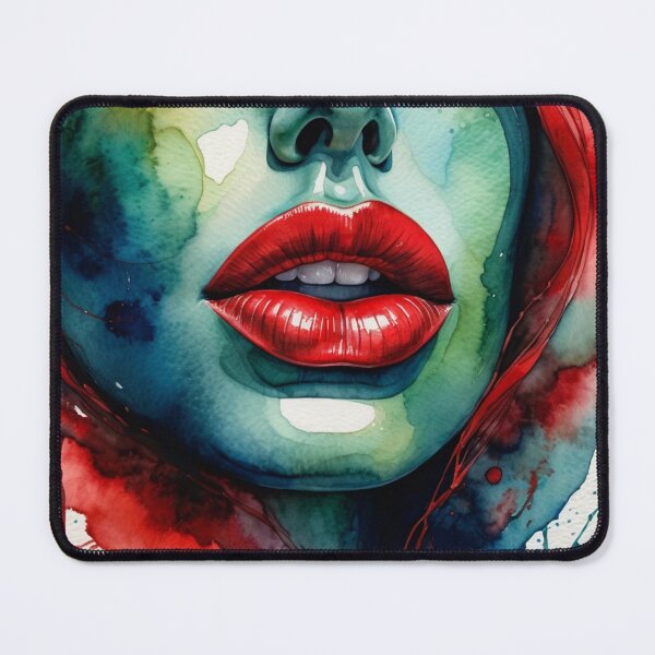 Item preview, Watercolor Portrait in Green and Red designed and sold by RAISC.