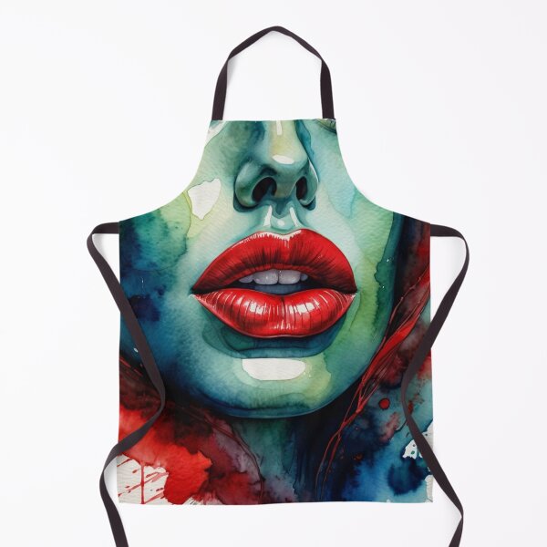 Item preview, Watercolor Portrait in Green and Red designed and sold by RAISC.