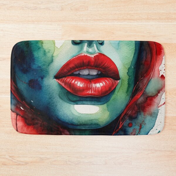 Item preview, Watercolor Portrait in Green and Red designed and sold by RAISC.