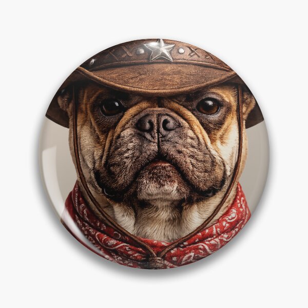 Item preview, Stylish Cowboy French Bulldog Dog Lover Gift designed and sold by BagFactoryUK.