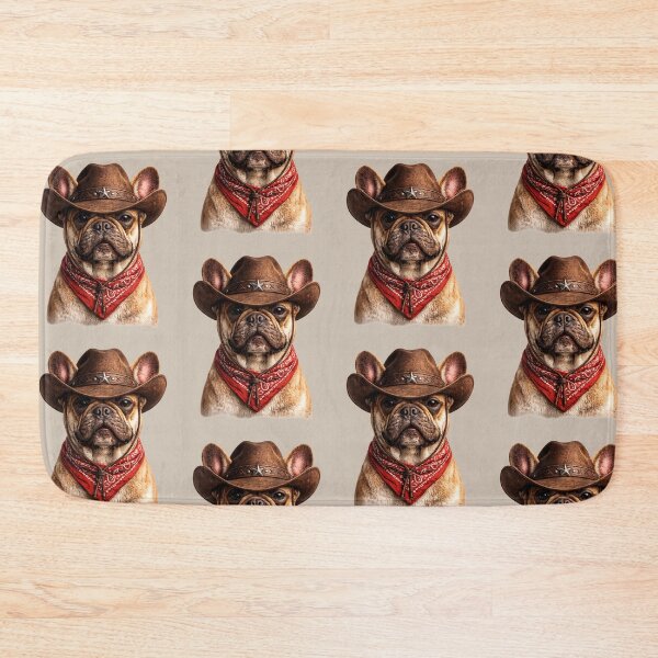 Item preview, Stylish Cowboy French Bulldog Dog Lover Gift designed and sold by BagFactoryUK.