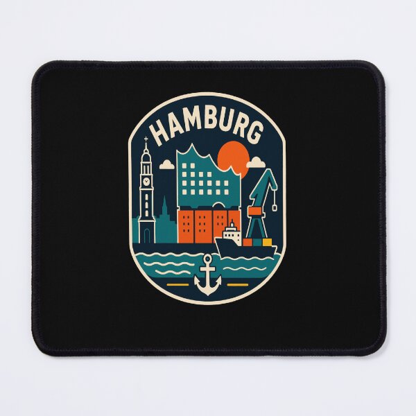 Item preview, Hamburg Port Travel Badge designed and sold by Lyfeinsights.