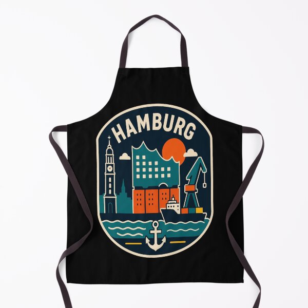 Item preview, Hamburg Port Travel Badge designed and sold by Lyfeinsights.