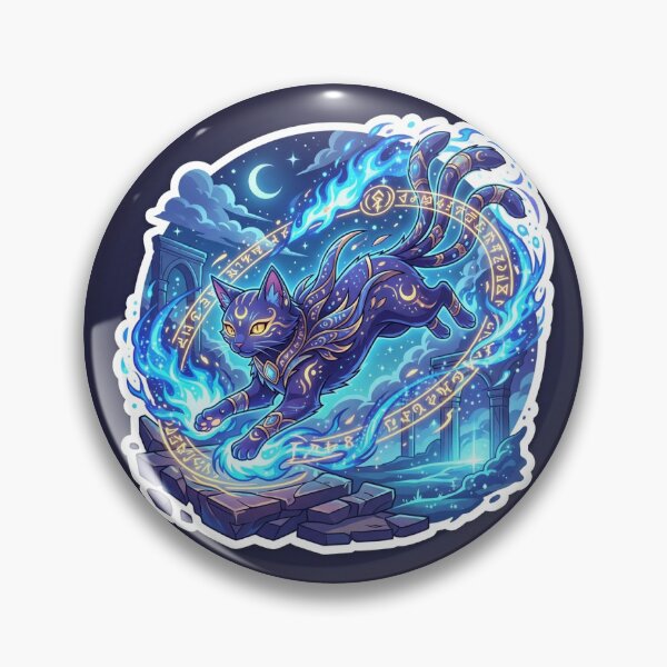 Item preview, Mystic Sacred Cat Anime Sticker designed and sold by uegi.