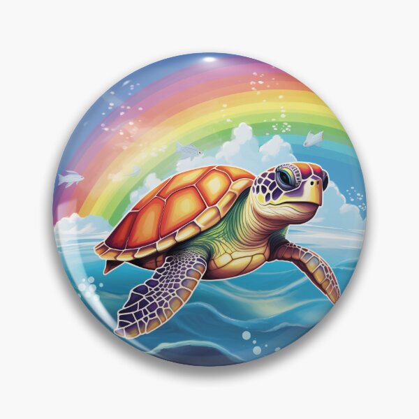 Item preview, Funny Sea Turtle Colorful Rainbow Cute Boys Girls Kids designed and sold by rafaeltto.