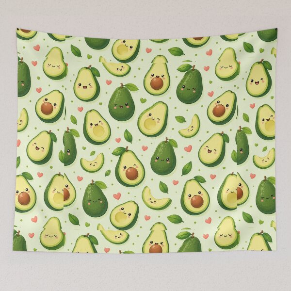Item preview, Cute Avocado Pattern  Seamless Pattern Fruit Print designed and sold by Aramdesing.