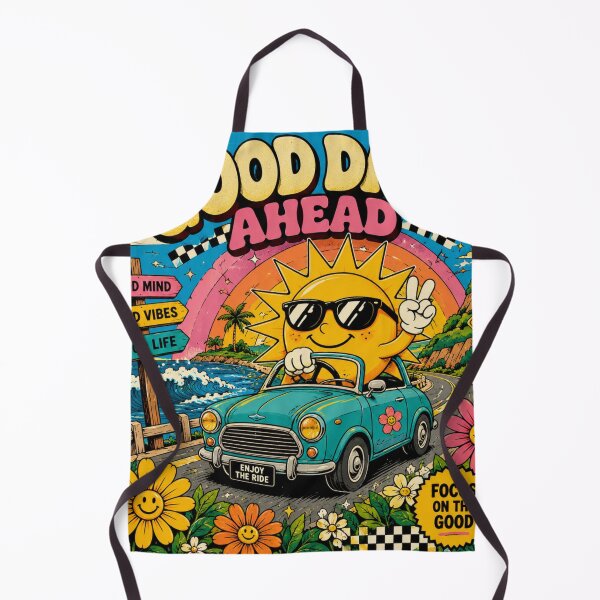 Item preview, Good Days Ahead Retro Sunshine Road Trip Vintage Graphic T-Shirt designed and sold by irfanedysud.