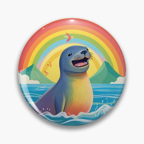 Item preview, Funny Sea Lion Colorful Rainbow Cute Boys Girls Kids designed and sold by rafaeltto.