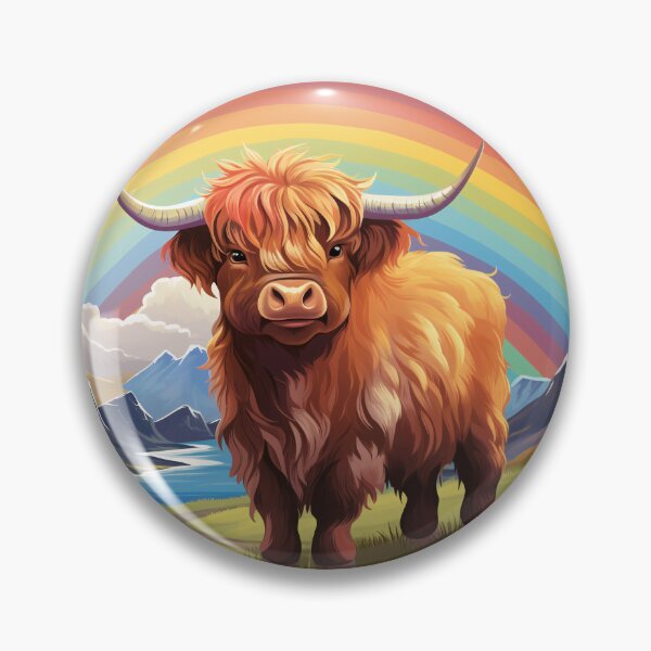 Item preview, Funny Scottish Highland Cow Colorful Rainbow Cute Boys Girls Kids designed and sold by rafaeltto.