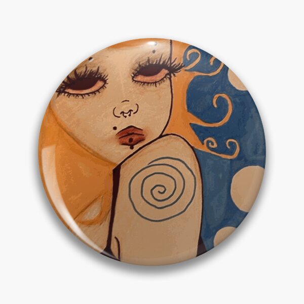 Item preview, Orange Hair Alt Girl with Spiral Tattoo designed and sold by RyanCalway.