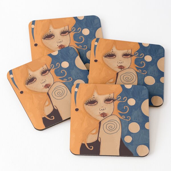 Item preview, Orange Hair Alt Girl with Spiral Tattoo designed and sold by RyanCalway.