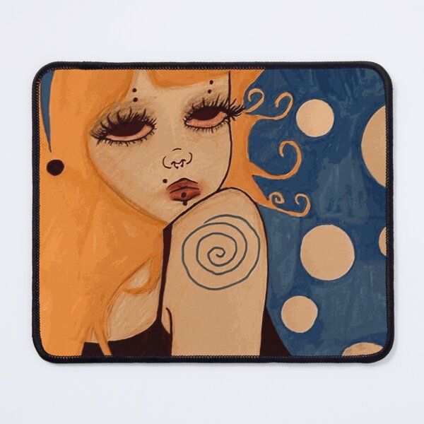 Item preview, Orange Hair Alt Girl with Spiral Tattoo designed and sold by RyanCalway.