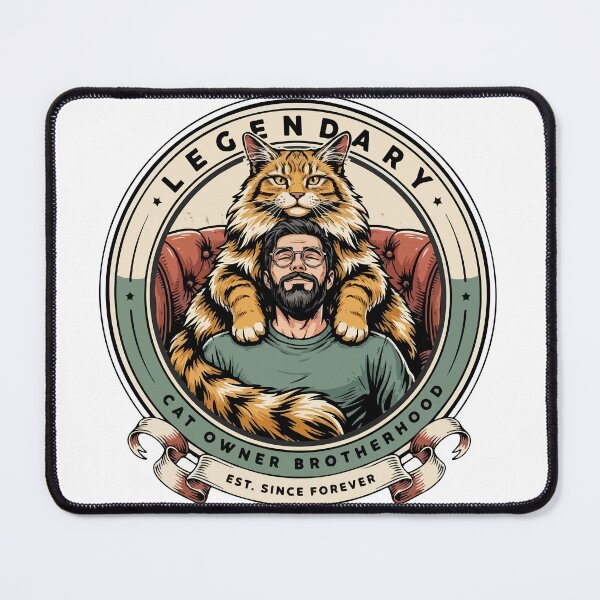 Item preview, Legendary Cat Owner Brotherhood Vintage Cat Dad Gift designed and sold by Paw-Soul.