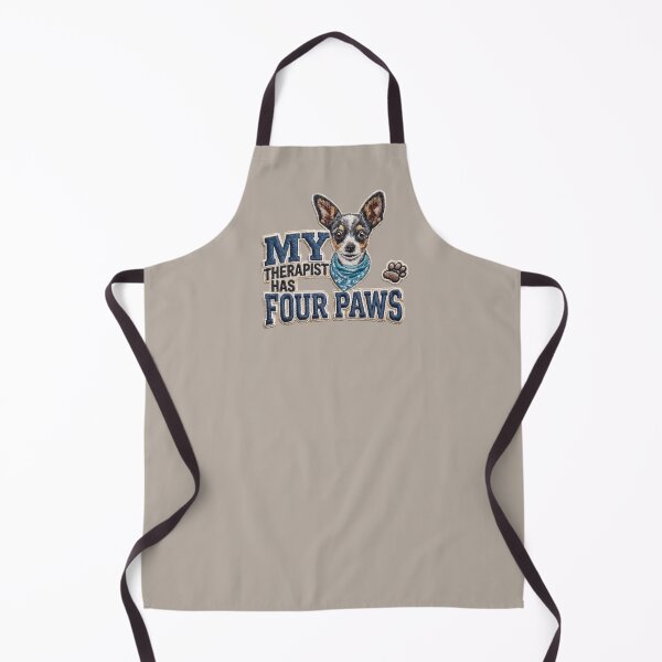 Item preview, Cute Chihuahua My Therapist Has Four Paws Embroidery Design designed and sold by MegaNovaArt.