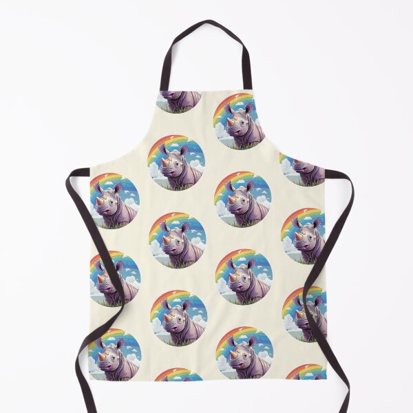 Item preview, Funny Rhinoceros Colorful Rainbow Cute Boys Girls Kids designed and sold by rafaeltto.