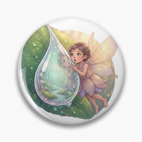 Item preview, Fairy in Crystal Dew Drop designed and sold by InkPixell.