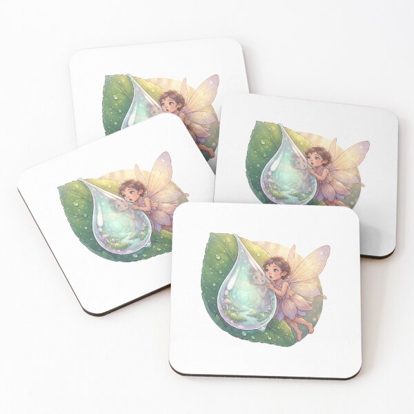 Item preview, Fairy in Crystal Dew Drop designed and sold by InkPixell.