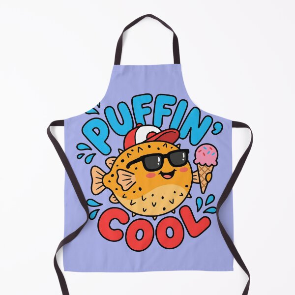 Item preview, Puffin Cool – Cute Pufferfish Summer Design designed and sold by Sea Gem.