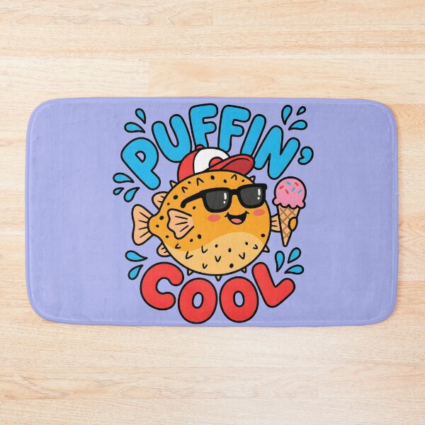 Item preview, Puffin Cool – Cute Pufferfish Summer Design designed and sold by Sea Gem.