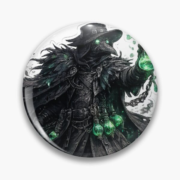 Item preview, Raven Plague Alchemist – Dark Gothic Sticker designed and sold by blossomfun.
